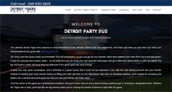 Desktop Screenshot of detroittigerspartybus.com