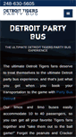 Mobile Screenshot of detroittigerspartybus.com